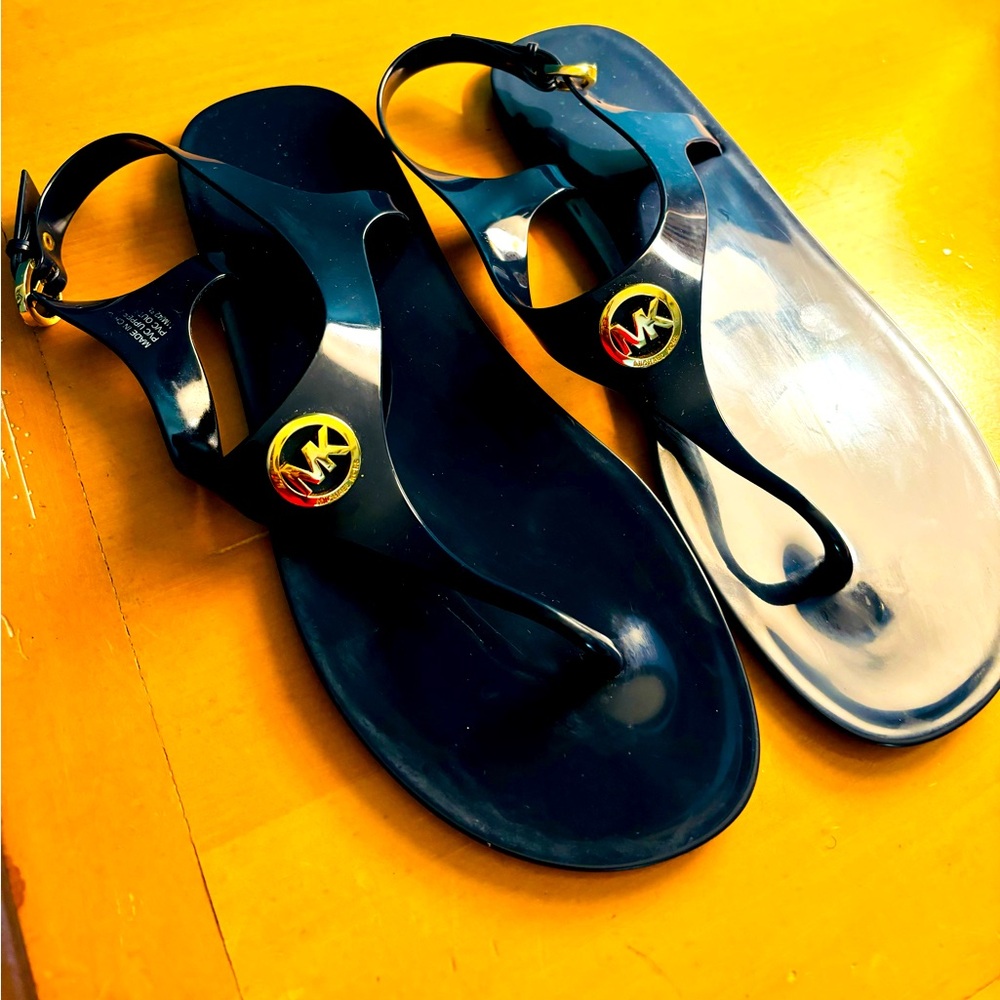 Blue Michael Kors sandals